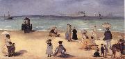 Edouard Manet On the Beach,Boulogne-sur-Mer painting